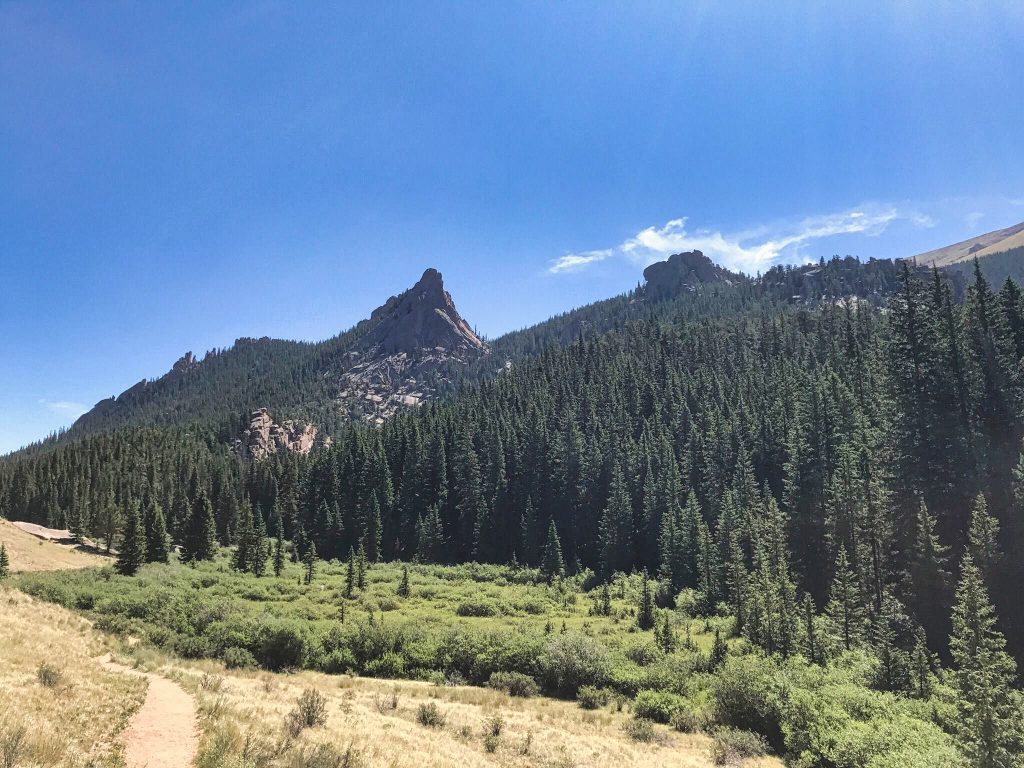 The Crags trail scenic view